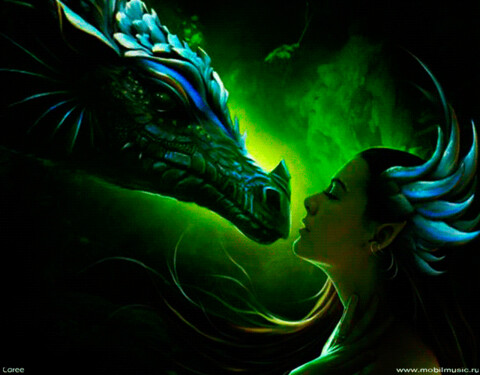Девушка и дракон.gif