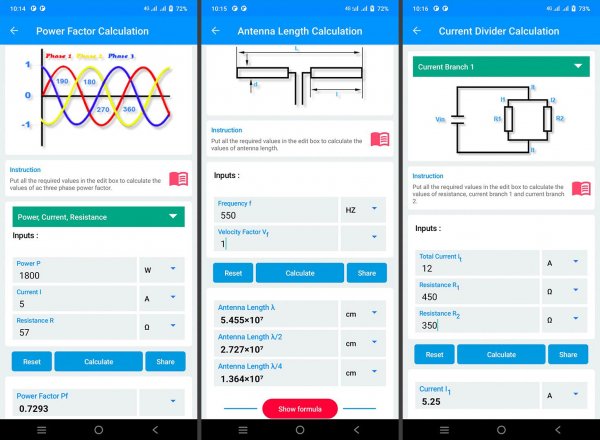 Electrical Calculations v11.0.3.1