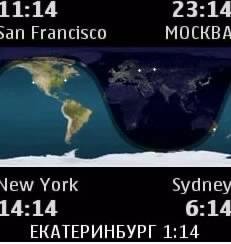 World clock 240pix