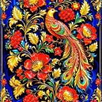 Цветы,жарптица
