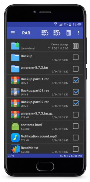 RAR for Android v5.90 build 88 [Final] [Mod Lite]