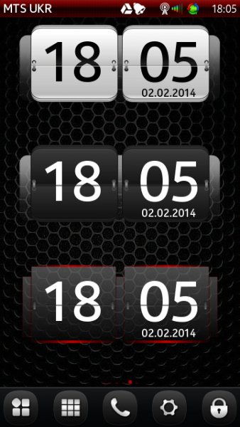 3 Digital Clocks Clone HTC LDW v.3 SF