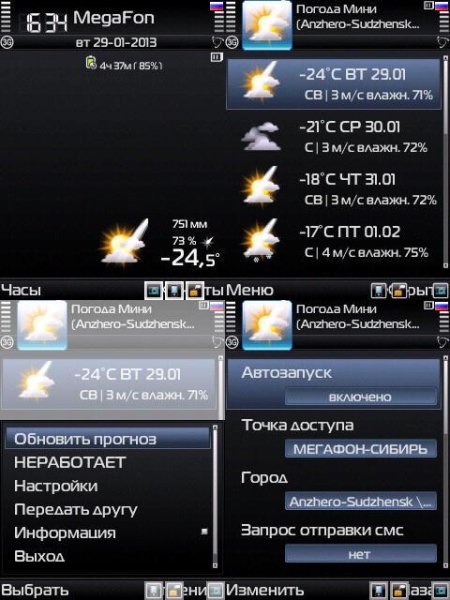 Погода в фоне Мини