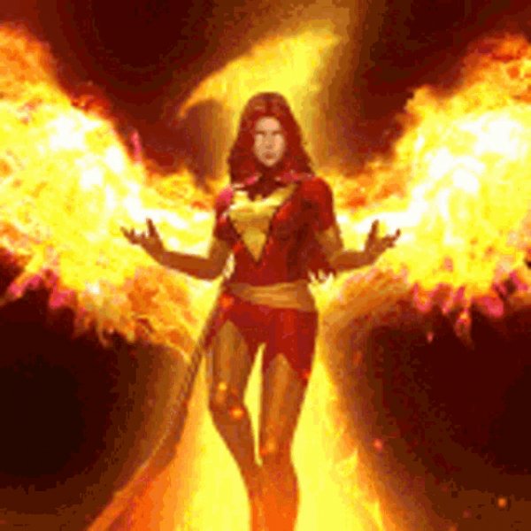 The fire