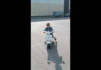 Мой сынок на мопеде
