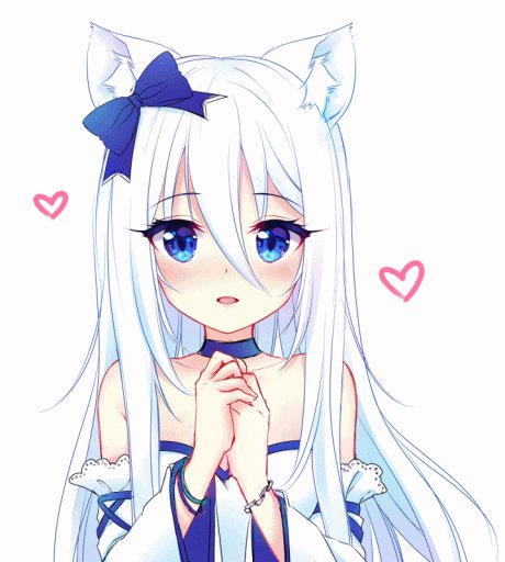 xnamii, anime gif, neko, Animal Ears