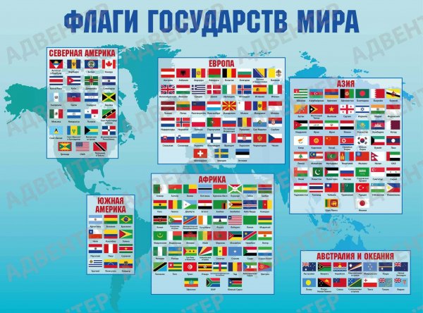 Флаги стран мира с названиями