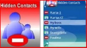 hidden contacts