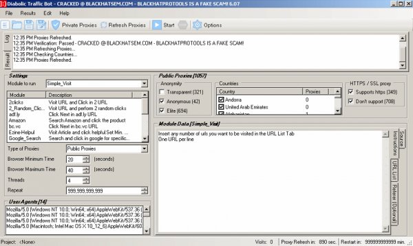 Diabolic Traffic Bot 6.09 [Cracked] - накрутка трафика