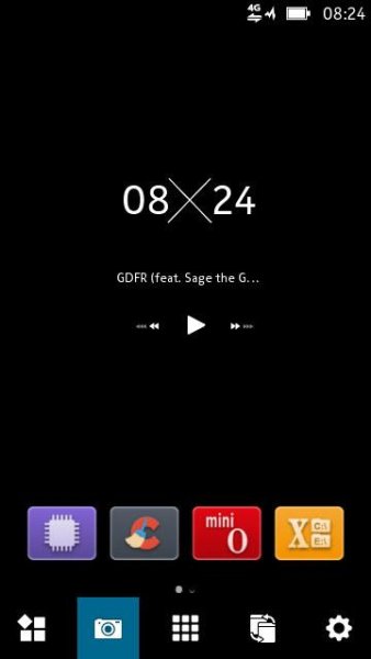 Music Widget Thor small 4x2 - by AguS35