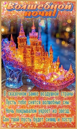 Открытка волшебной ночи