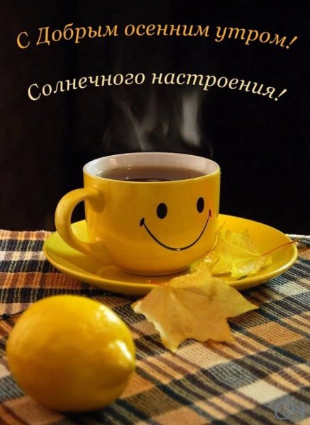 С добрым осенним утром! Солнечного настроения!