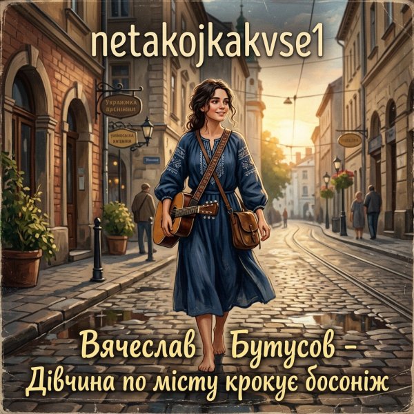 netakojkakvse1 - Дівчина по місту крокує босоніж (Вячеслав Бутусов . Українською)  (11.09.2026)