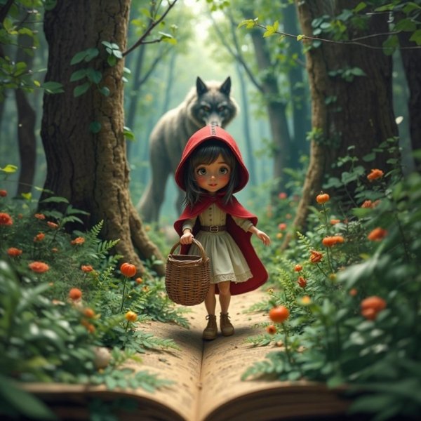 Шапочка и волк