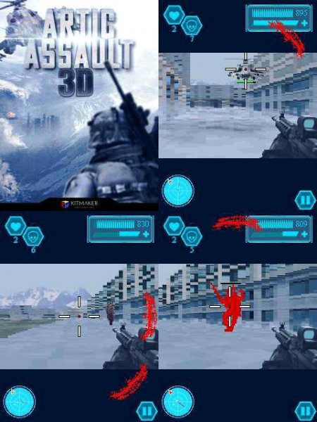 Artic Assault 3D 240x400 Asha305 rus