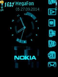 Blue nokia часы иконки анимация
