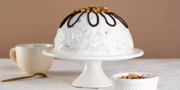 Торт "Долголетие" из шариков теста и сметанного крема