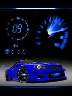 Animated sport car speed