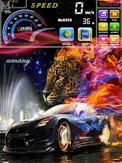 Sportcar turbo спидометр анимация