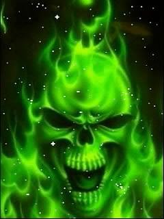 Neon skull черепок анимация