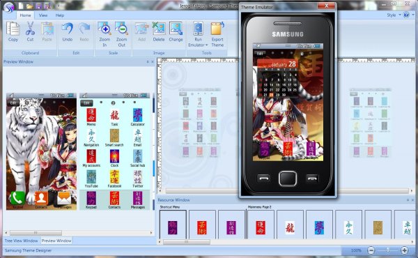Иероглифы. Samsung S5250, 5330, 7230, 5260
