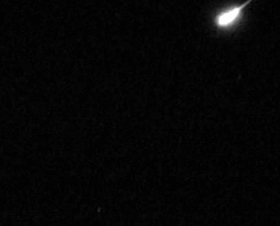 Meteor falling courtesy NASA