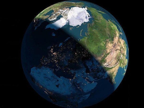 Земля день и ночь
