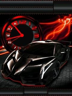 black car lamborghini