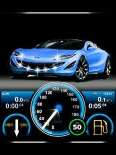 Neon car blue speed анимация