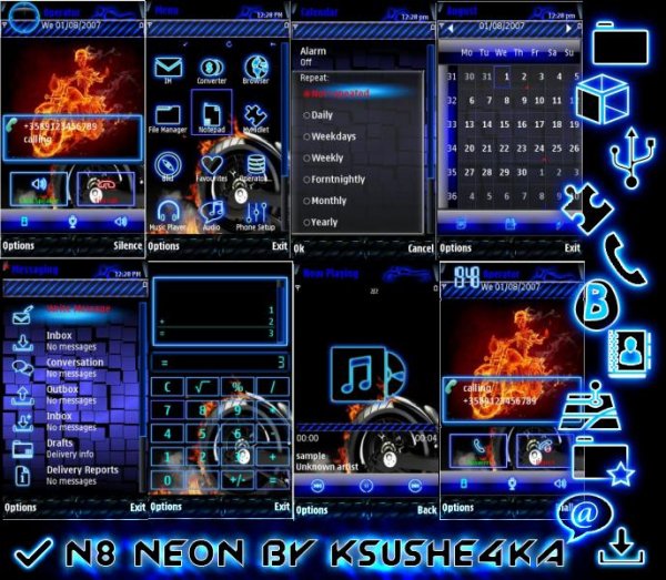 N8 neon moto
