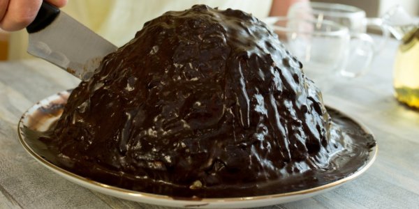 Торт "Пища богов" с орехами и сгущёнкой