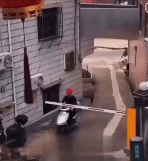 Прикол с шлагбаумов