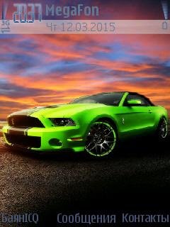 Mustang car neon