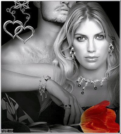 Анимированная открытка мужчина и женщина (2)