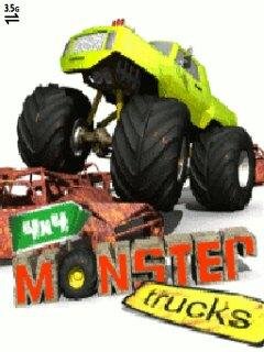 3d 4x4 monster trucks 240x320 nokia