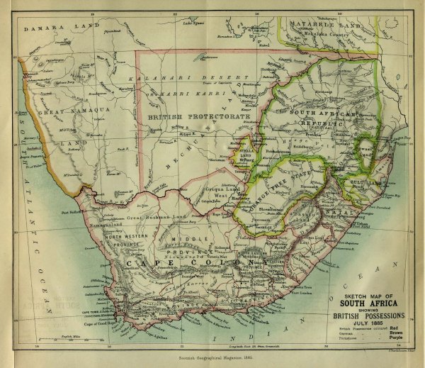 South africa 1885