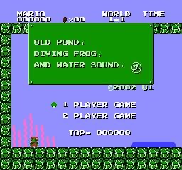 Old Pond Diving Frog and Water Sound by