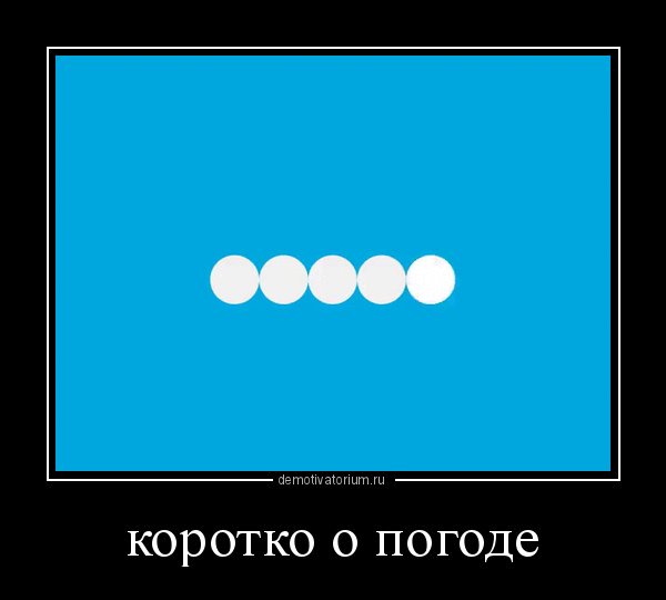 О погоде