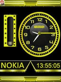Gold clock часы заряд батареи анимация