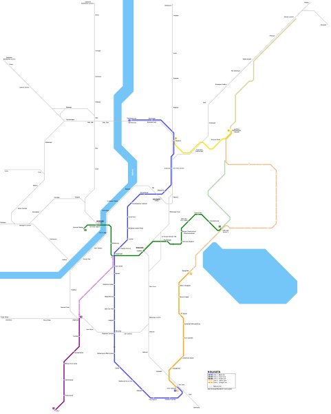 Kolkata-region-metro-map