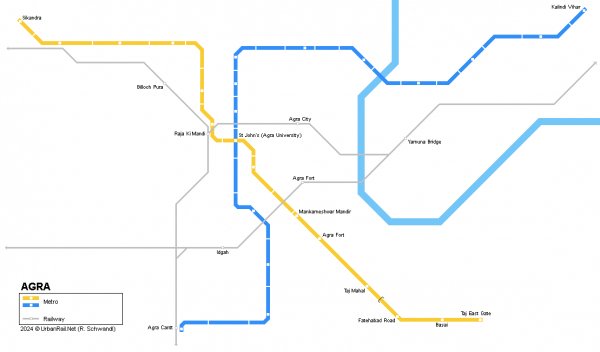 Agra-metro-map