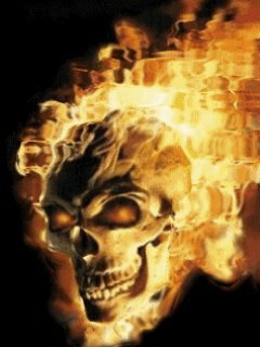 Skull fire череп