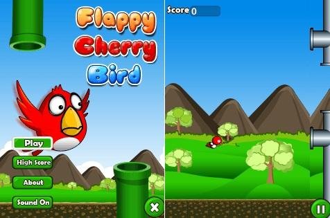 Flapy Cherry Bird 240x320 TS