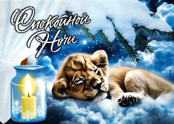 Анимированная открытка спокойной ночи (18)