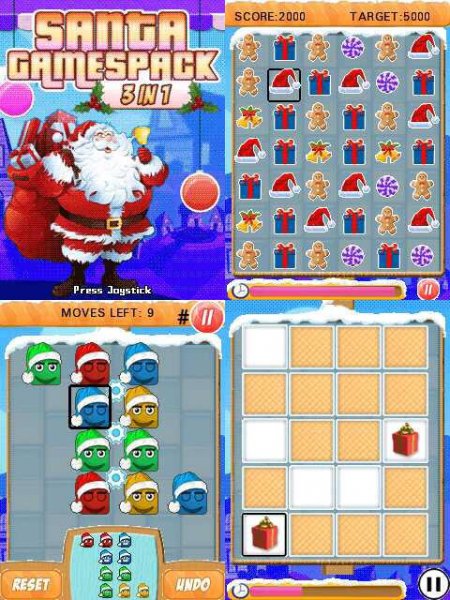 Santa Games Pack 3in1 128x160