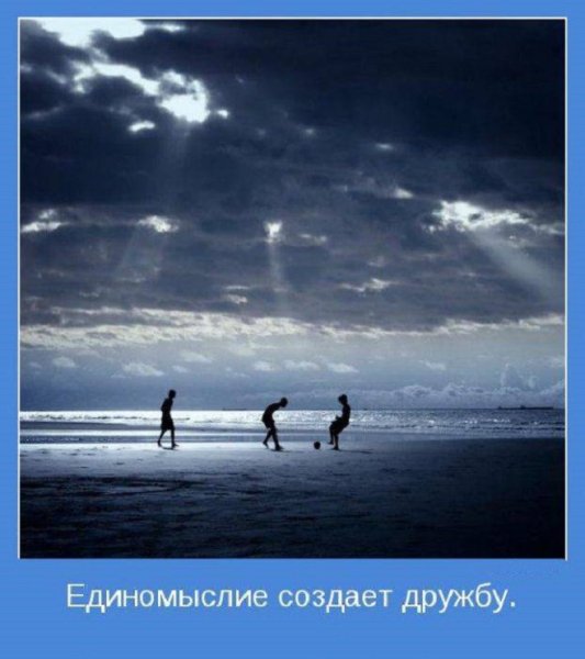 Единомыслие создаёт дружбу