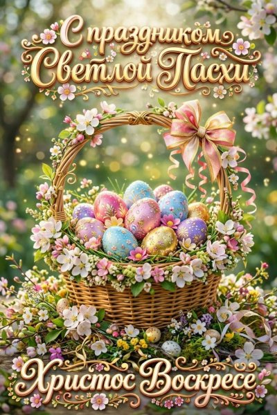 С праздником Светлой Пасхи