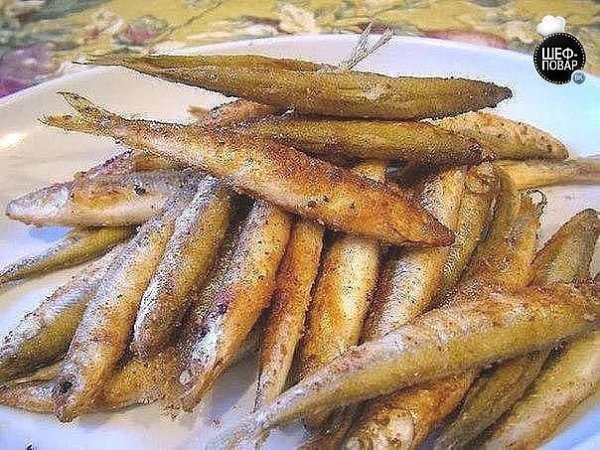 Жареная мойва