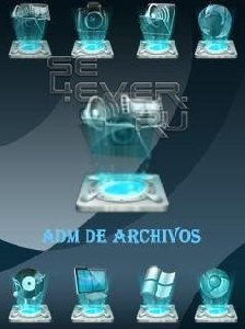 classic blue hologram