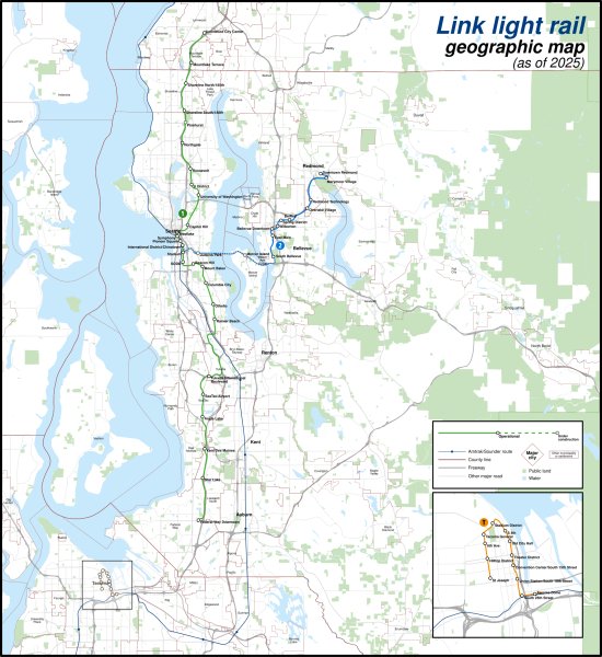 Link light rail geographic map.svg